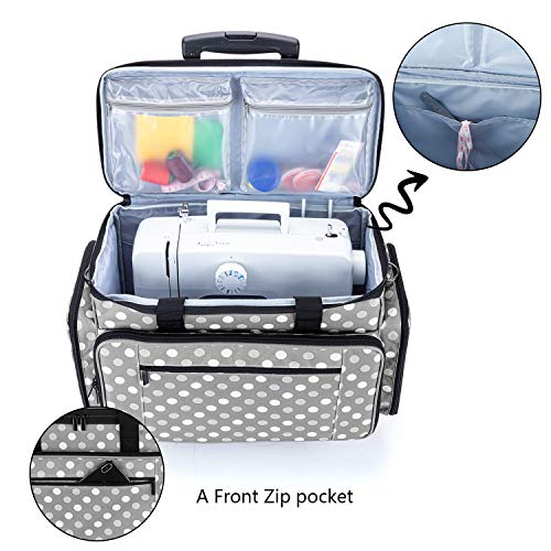 rolling sewing machine tote walmart
