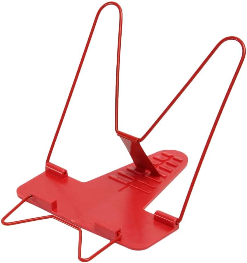 Homeleii Adjustable Bookends Reading Book Stand Document Holder (Red)