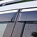 Kust yd314w Auto Window Rain Guards, Rain Guards for Car Window,Window Deflector Fit for 2016 2015 Crv Honda,Pack of 4 Pieces Chrome Windows Visors
