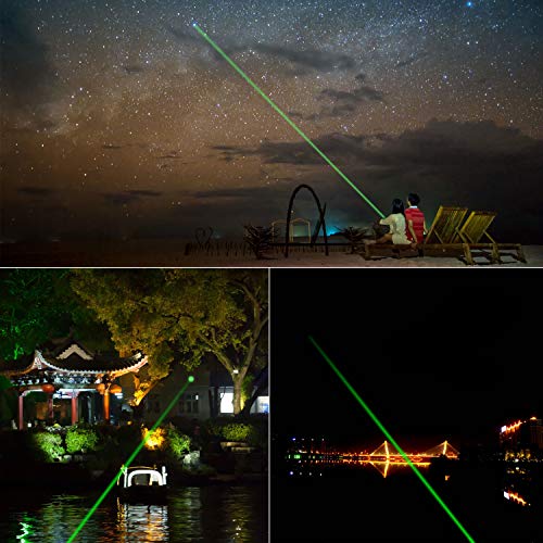 Green Laser Pointer Tactical Hunting Rifle Scope Sight Laser Pen, Demo Remote Pen Pointer Projector Travel Outdoor Flashlight, LED Interactive Baton Funny Laser Toy