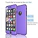 Tekcoo for iPhone 7 Case, [T360 HY] Ultra Thin Full Body Coverage Protection Scratch Proof Hard Slim Hybrid Cover Shell with Tempered Glass Screen Protector Skin for Apple iPhone 7 4.7 Inch [Purple]