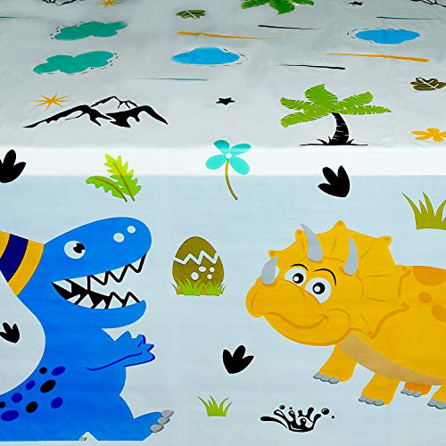 WERNNSAI Dinosaurier Tischdecke - Dinosaurier Partyzubehör für Kinder Jungs Geburtstag Hochzeit Baby Shower Deko, 2… – Bild 4