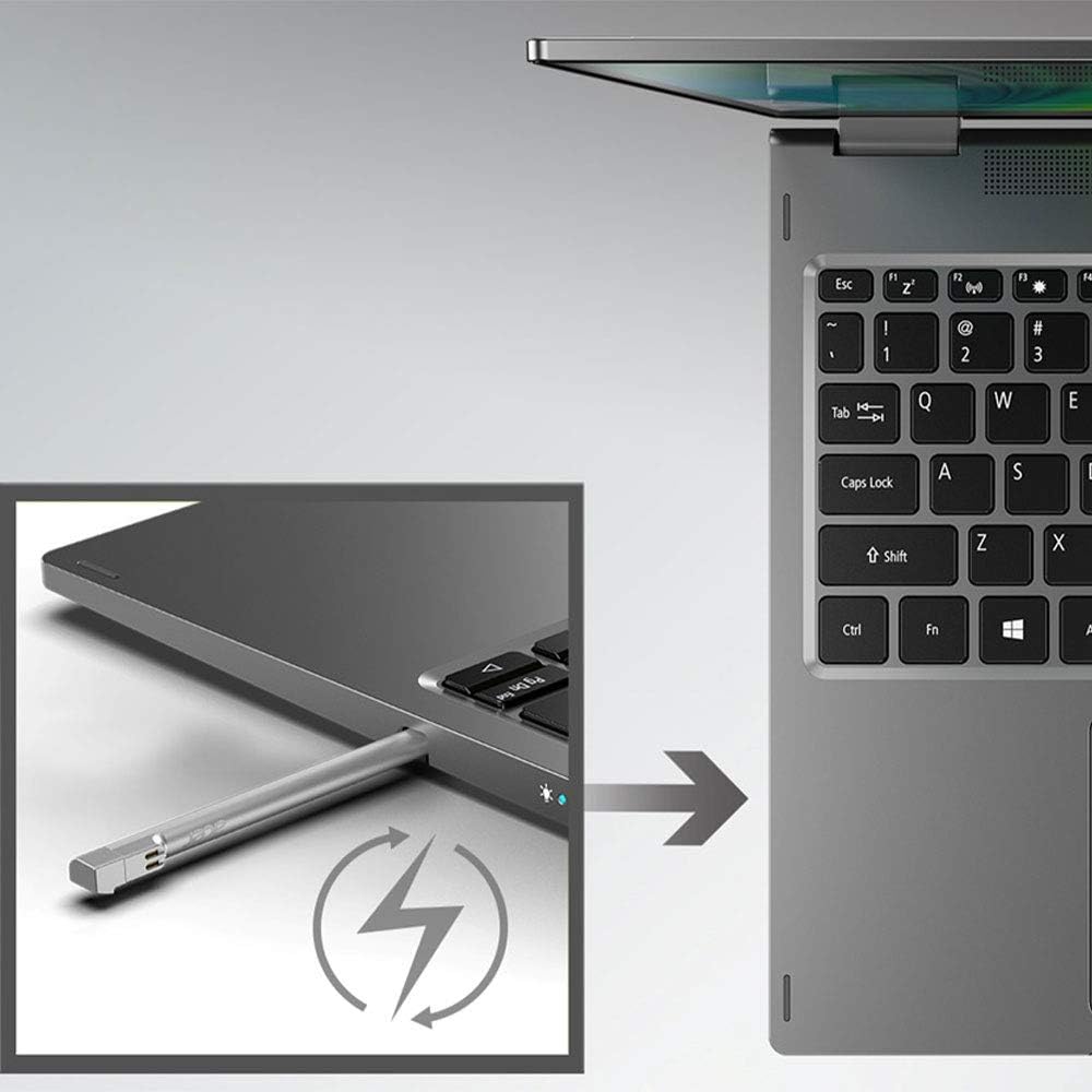 Acer Spin 5 Convertible Laptop, 13.5" 2K 2256 x 1504 IPS Touch, 10th Gen Intel Core i7-1065G7, 16GB LPDDR4X, 512GB NVMe SSD, Wi-Fi 6, Backlit KB, FPR, Rechargeable Active Stylus, SP513-54N-74V2: Computers & Accessories
