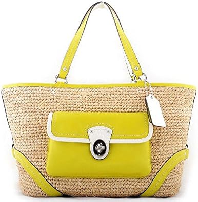 coach straw tote