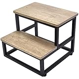 SZLHANJZ Multi Purpose Wood & Metal 2 Step Stools