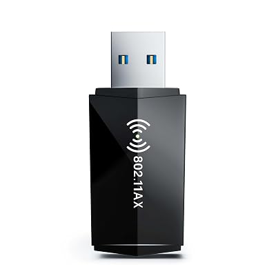 Nineplus USB WiFi Adapter for PC Desktop - WiFi 6 AX1800Mbps 5GHz 2.4GHz USB 3.0 Wireless Wi-Fi Network Adapter for Desktop Computer Laptop with High Gain Wi-Fi Antenna Supports Win11/10