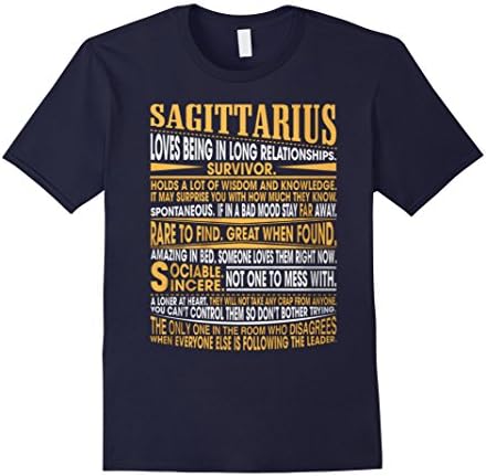 Men's I Am A Sagittarius Funny T-shirt XL Navy