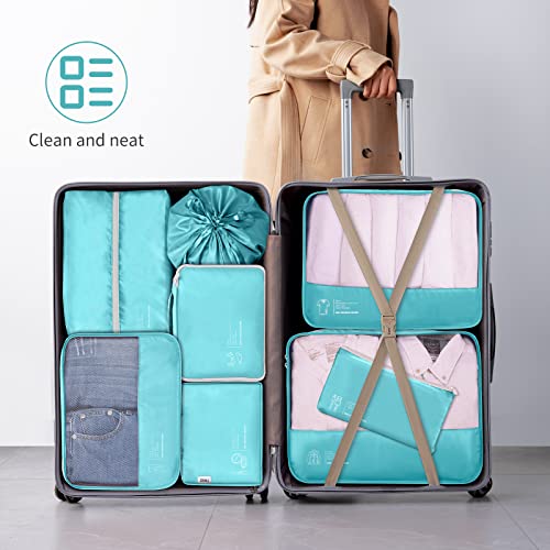 Packing Cubes for Travel,DIMJ 8 Set Travel Bags Organizer for Luggage