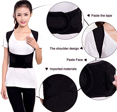 YK Care® Unisex Adults Posture Corrector Back and Shoulder Support Brace Correct (L: Height between 66-71 inches)