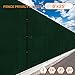 TANG Privacy Fence Screen Green 6' x 25' for Patio Garden Heavy Duty Residential Windscreen Fence Privacy Blockage for Backyard School Commercial Netting Fence Permeable 3 Years Warranty