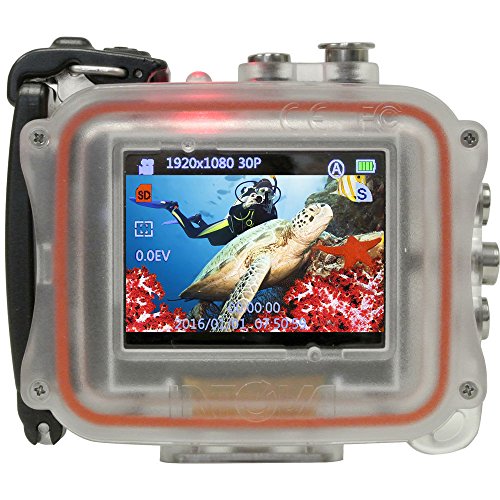 Intova HD2 Marine Grade HD Video Action Camera Camcorder with Video Light + (2x) 32GB Cards + Remote + Action Mounts + Backpack + Float Strap + Kit - Thumbnail 2
