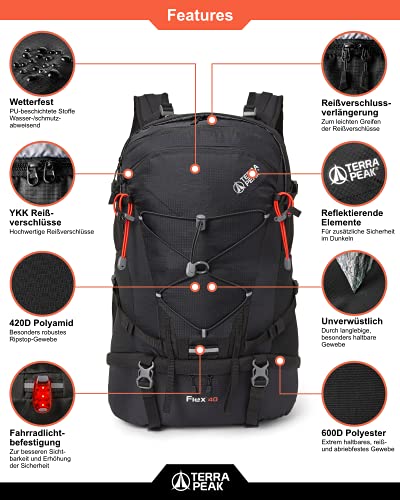 daypack with back ventilation
