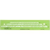 Pacific Arc Modern Bold Lettering Template Guide, with 1/8 to 1/4 Inch Letters