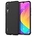 MYLB Compatible for Xiaomi Mi 9 Lite Case,[Scratch Resistant Anti-Fall][Anti-Slip ] Design Flexible Soft TPU Case Anti-Scratch Shockproof Protective Back Cover to Protect The Mobile Phone (Black)