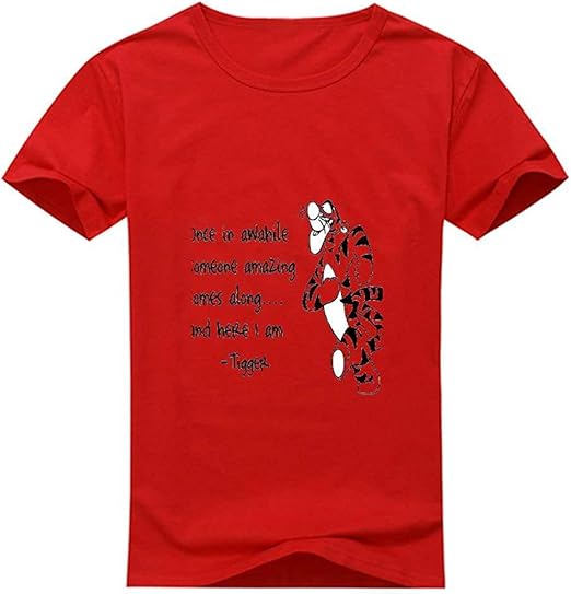Amazon Hinskenny くまのプーさん Tigger ティガー カスタムくま プーさん Tシャツ メンズ レディース 人気 おしゃれ 男女兼用 Tシャツ カットソー 通販