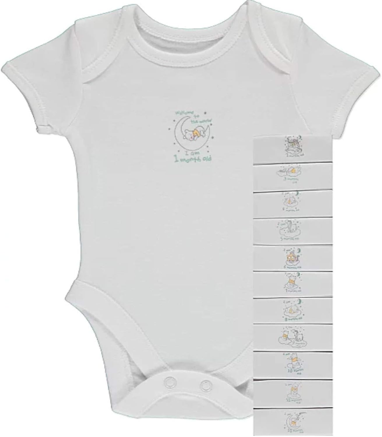 baby milestone bodysuits