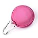 Case Star Â Hot Pink Earphone handsfree Headset Hard EVA Case - Clamshell/MESH Style with Zipper Enclosure, Inner Pocket, and Durable Exterior + Silver Climbing Carabiner with Case star Cellphone Bag