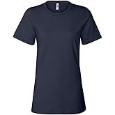 Bella + Canvas Ladies' Relaxed Short-Sleeve T-Shirt, Nvy, Large