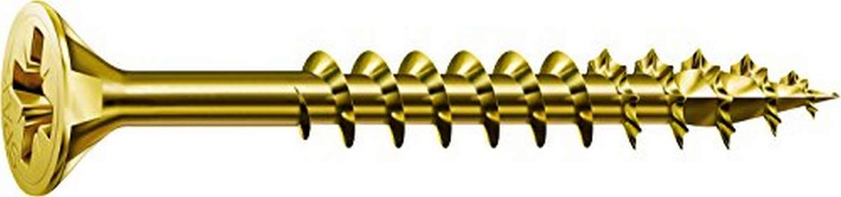 Spax – Universal Screw Countersunk Head Phillips Z 4Cut Partial Thread Yellow Passivated A2L – 0291020350305, 0/1034/021/6,0/120/ /01 — image 1