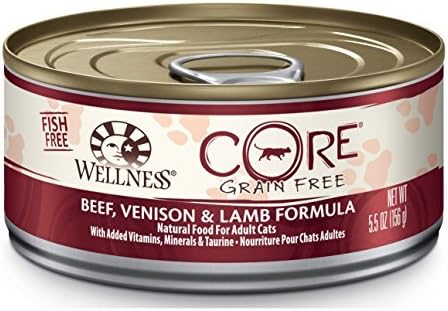Wellness CORE Natural Canned Grain Free Wet Cat Food, Beef & Lamb Pate, 5.5-Ounce Can by Wellness CoreÃ‚Â