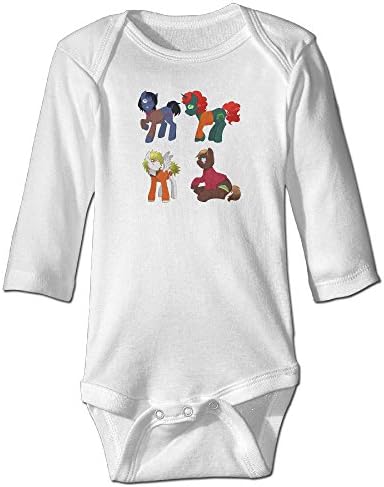 Duola South Park Pony Long Sleeve Romper Vest For 6-24 Months Toddler 18 Months White