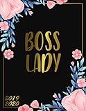 Boss Lady 2019 2020: Floral Black & Gold Academic Planner | Weekly & Monthly Student Organizer, Calendar & Schedule Agenda with Inspirational Quotes, Notes, To-Do's, Vision Boards and More | by Nifty Academic Planners