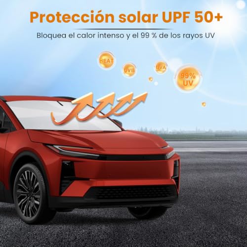 [2026 Upgrade] BSTW Compatible with Toyota C-HR AX20 2024-2026 & C-HR AX10 2016-2023 Windshield Sunshade, Auto Folding Sunshade Design with Drawstring, Sunscreen and UV Protection