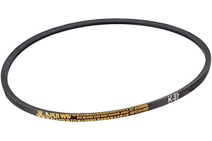 uxcell K-27 V Belt Machine Transmission Rubber, Black Replacement Drive Belt 27 inch Pitch Girth 8mm Width 6mm Height JIS Standard