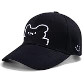Cute Graphics Embroidered Baseball Cap, Kawaii Dad Hat for Men&amp;Women