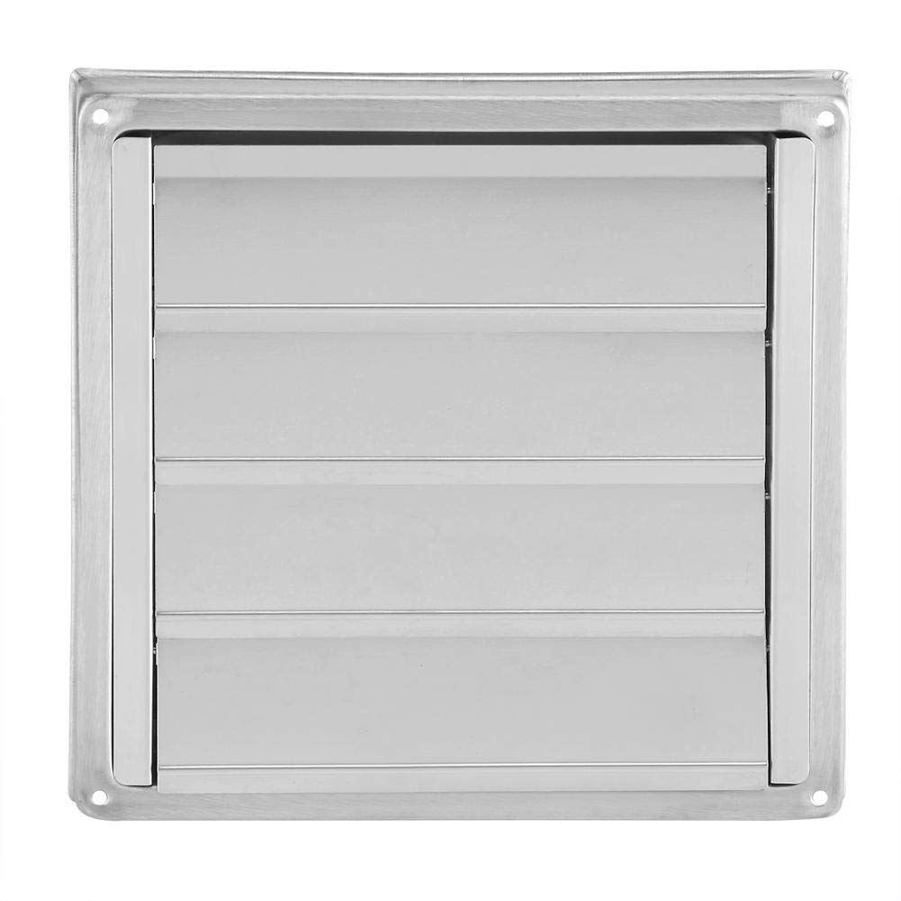 Dingln ventilation duct grille square ventilation duct grille stainless steel wall-mounted vent square tumble dryer exhaust fan