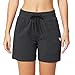 BALEAF Women's Shorts Athletic Running Workout Casual Cotton Lounge Walking Sweat Yoga Jersey Pull On Shorts Pockets Charcoal Size M