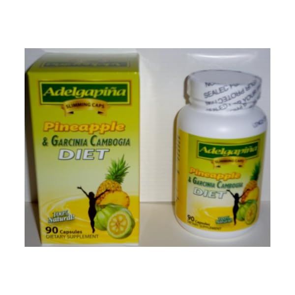 PINEAPPLE AND GARCINIA CAMBOGIA 90 CAPSULES 500mg. ADELGAPINA SLIMMING CAPSULES