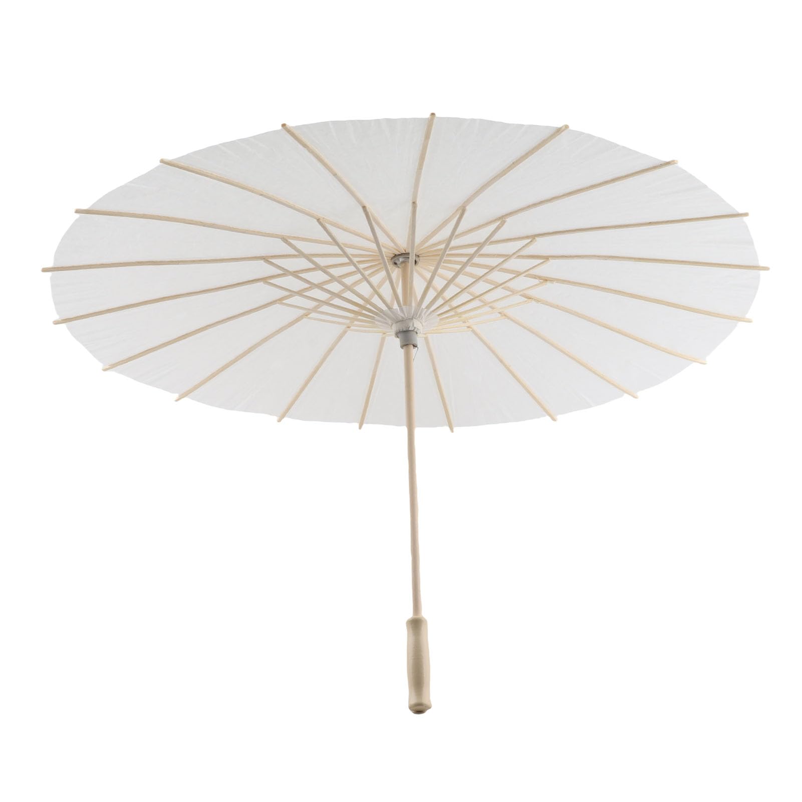 Paper Parasol Chinese/Japanese Decorative Umbrella White DIY Painting Decorative Umbrella Wedding Bridal Party Decor Photo Cosplay Prop(60CM)