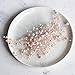 Kercisbeauty Wedding Bridal Bridesmaid Pink Champagne Pearl Beads Rose Gold Hair Comb Updo Hair Accessory Prom Headpiece