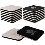 Liyic 4in.Square 16 Pack Felt Sliders for Hard Surfaces-Felt Furniture Sliders - Heavy Duty Sliders - Reusable Hardwood Floor Sliders -Furniture Moving Sliders-Sofa Sliders Gliders Glides Movers