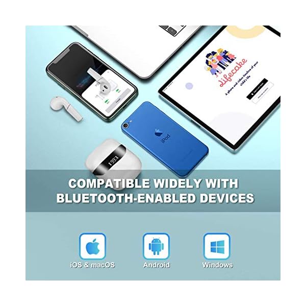 Wireless-Earbuds-Headphones-for-iPhone-Sendowtek-Bluetooth-Earbuds-50-in-Ear-Headphones-with-Mic-RGB-Light-Sweatproof-USB-C-Quick-Charging-Case-Compatible-with-iPhone-Android-PC-for-Sport-Work-Gym Sendowtek Wireless Earbuds Headphones for Phone Bluetooth Earbuds 5.0 in-Ear Headphones with Mic RGB Light Sweatproof…