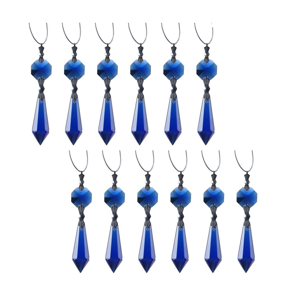 Pcs Crystal Pendant Crystal Beads Decoration Acrylic Chandelier Clear Beads Blue s for Costume Curtain Pendant Window Lighting Accessories