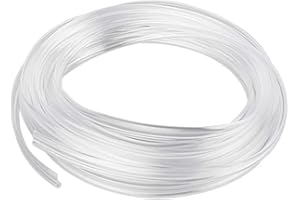 Jushope Fiber Optic for Interior Car Lights, 236 inches PMMA Light Guide Cable, Car Ambient Lighting Extension Fiber Optic with 6mm Skirt (Integrated Molding Style)