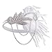 BABEYOND 1920s Flapper Accessories Set Gatsby Costume Accessories 20s Flapper Headband Pearl Necklace Gloves Cigarette Holder (Set-2) White