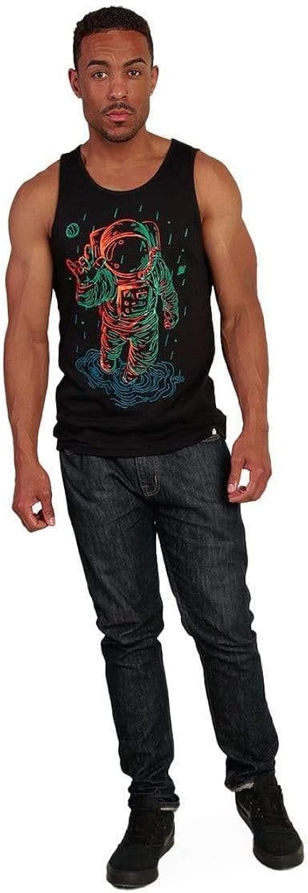 INTO THE AM Graphic Tank Tops for Men - Men's Sleeveless Shirts Beach Summer: Clothing
