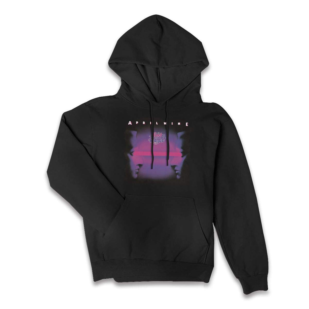 Erman Color Name Athletic April Wine Band Pullover Hooded Shirts With Pocket M