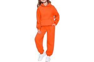 Betadog Toddler Boys Girls Sweatsuit Solid 2 Piece Sweatsuits for Teens Kids Sweatshirts and Jogger Sweatpants Sweat Set