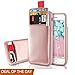 LAMEEKU iPhone SE 2nd Generation Wallet Case, iPhone 7/8 Card Holder case, Shockproof Apple 8 Leather case with Hidden Credit Card Holder, Protective Cover for Apple iPhone 8/7/SE 4.7inch Rose Gold