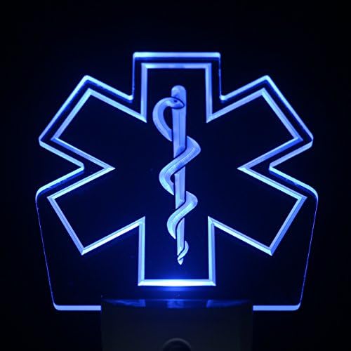 ws0210 EMS Emergency Medical Service Day/ Night Sensor Led Night Light Sign