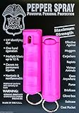 POLICE MAGNUM 2 Pepper Spray 1/2oz HOT Pink Flip Top Molded Keychain Security Self Defense Police Strength