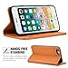 SHIELDON Genuine Leather iPhone 6 Wallet Folio Case Book Design with Kickstand and ID Credit Card Slots Magnetic Closure Compatible with iPhone 6/6S – Brown