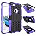 iPhone 7 Plus Case, CINEYO(TM) heavy Duty Rugged Dual Layer Case with kickstand (Apple Iphone 7 Plus case Black) (Purple)