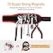 Meterk Magnetic Wristband 10 Powerful Magnets Tool Belt for Holding Tools, Screws, Nails, Bolts, Decent Gifts