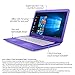 HP Stream Laptop PC 14-ax050nr (Intel Celeron N3060, 4 GB RAM, 64 GB eMMC, Purple), 1-Year Office 365 Personal Subscription Included