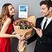Maitys Floral Card Holder Picks 12.2 Inches Plastic Straight Head Floral Photo Sticks Clear Fork Shaped Flower Place Card Holders for Bouquet Arrangement Mother's Day Wedding Birthday Party Decoration
